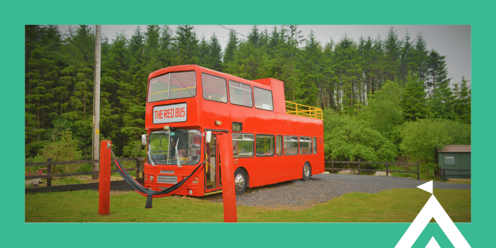The Red Bus at Ox Mountain Adventure Camp, County Sligo | Glamping in Ireland