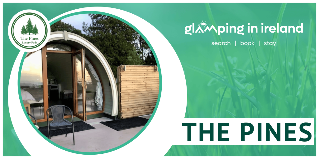 Image of a glamping. pod in County Antrim, peaceful retreat with a woodburning stove