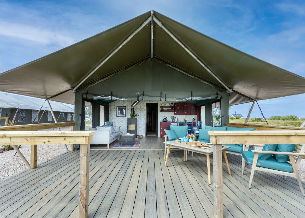 Connemara Glamping - Safari Tent - Veranda With Outdoor Seating (1)